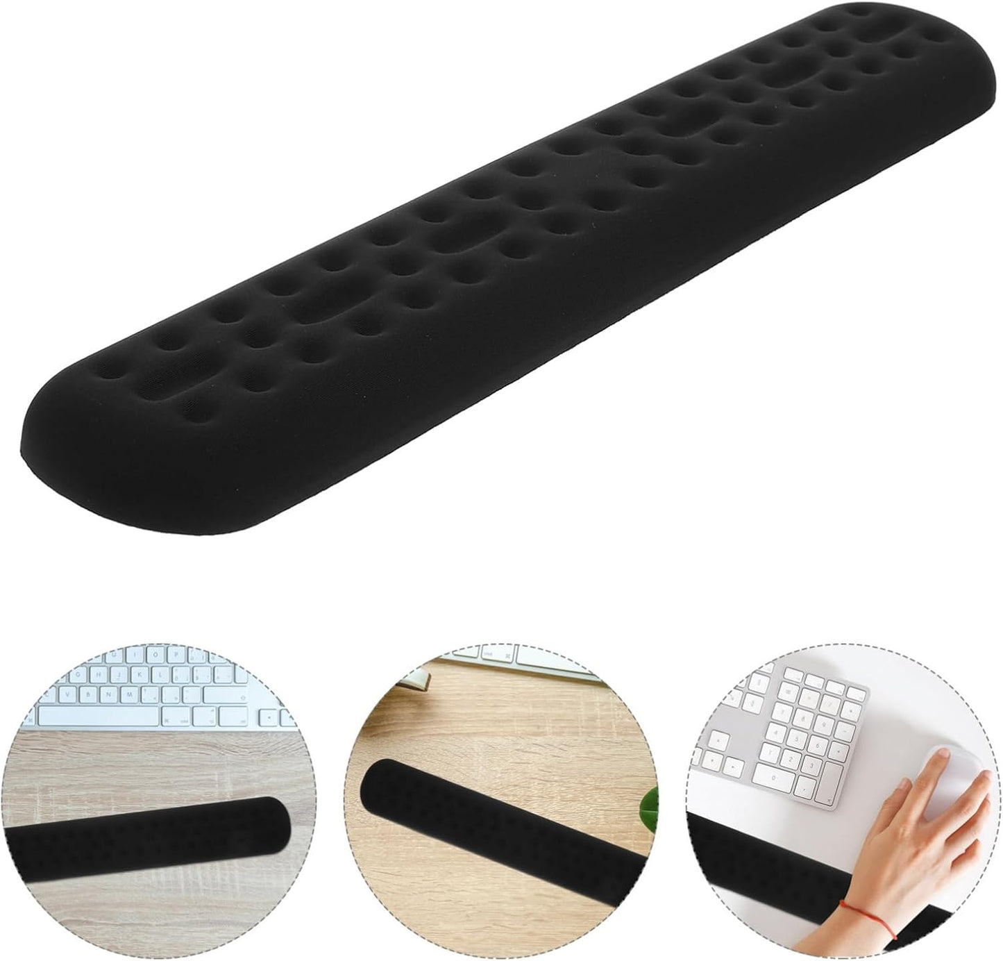 PAD ALMOHADILLA CON MEMORY FOAM VISCOELASTICA Y ERGONÓMICA PARA TECLADO