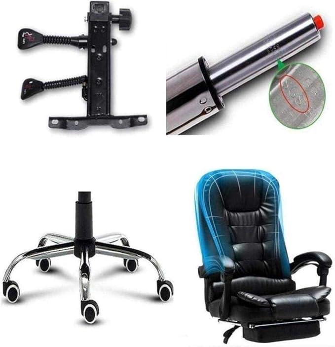 SILLA DE OFICINA ERGONÓMICA MODELO GERENCIAL - 7 VIBROMASAJES -COLOR ÁMBAR