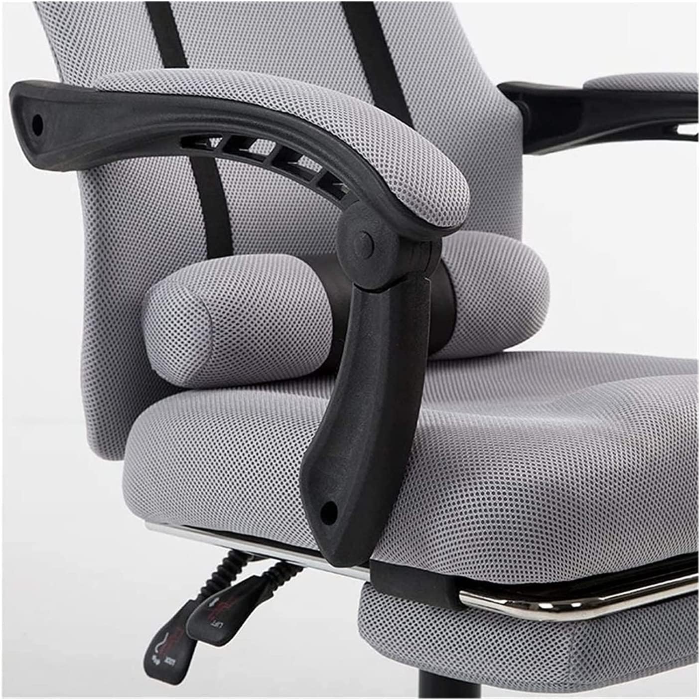 SILLA DE OFICINA CON RECLINACIÓN 135° color GRIS