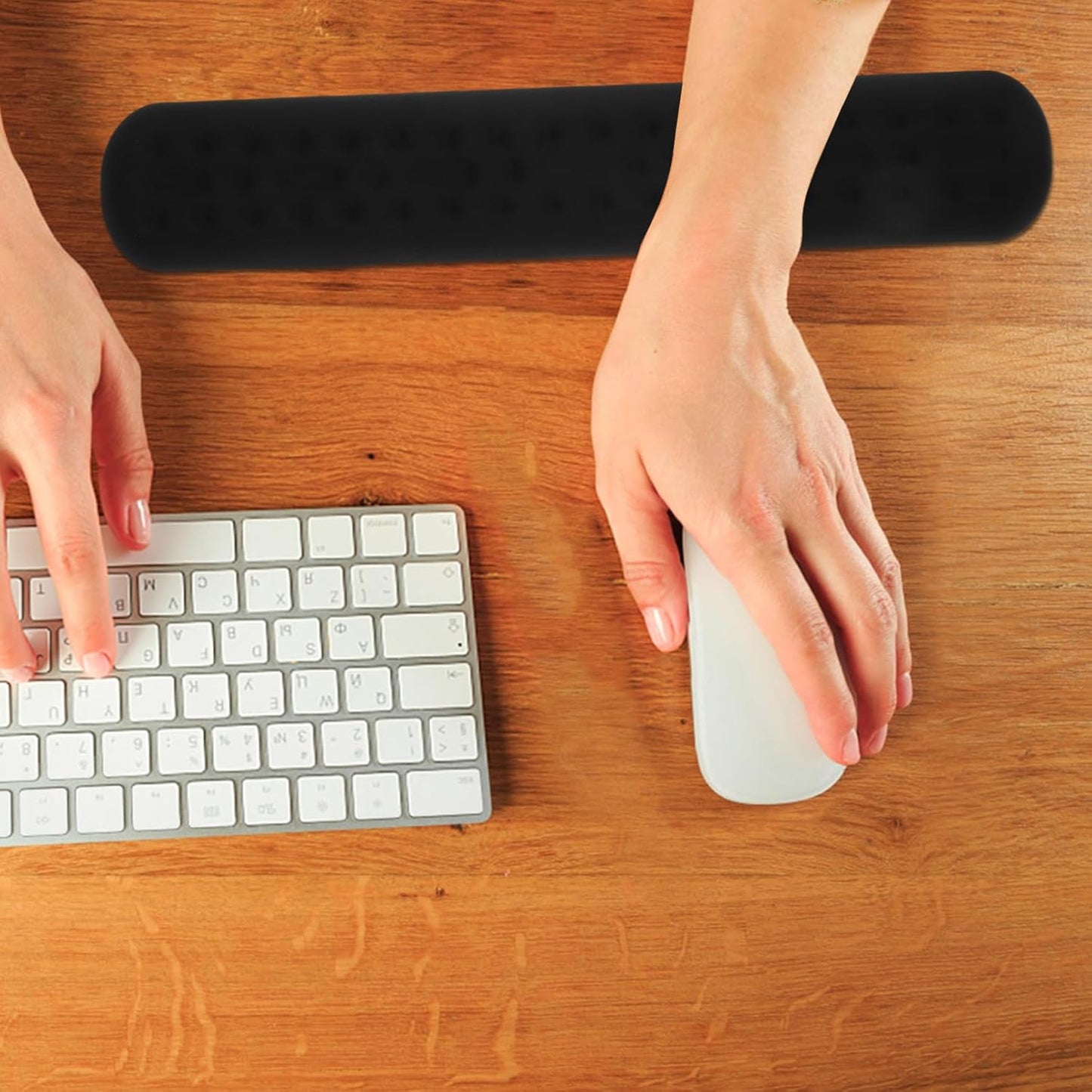 PAD ALMOHADILLA CON MEMORY FOAM VISCOELASTICA Y ERGONÓMICA PARA TECLADO