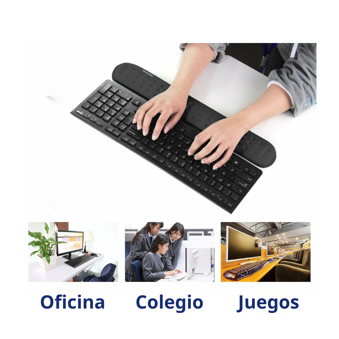 PACK PAD PARA MOUSE Y TECLADO CON MEMORY FOAM