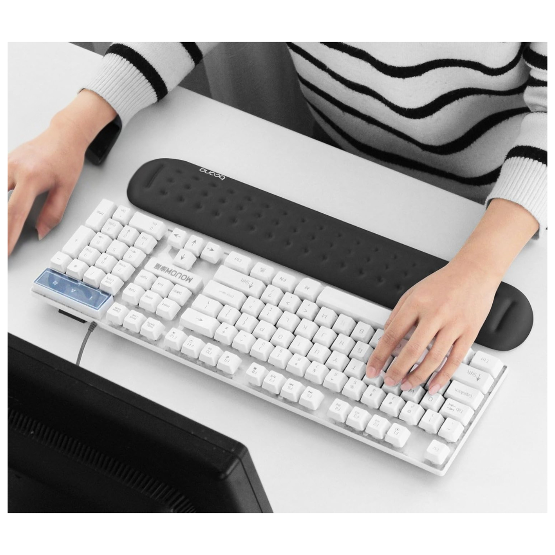 PAD ALMOHADILLA CON MEMORY FOAM VISCOELASTICA Y ERGONÓMICA PARA TECLADO