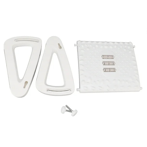 REPOSAPIES ERGONÓMICO EN 6 POSICIONES CON TEXTURA DE MASAJE Y RODILLO - COLOR BLANCO