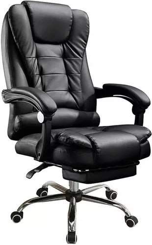 SILLA DE OFICINA ERGONÓMICA MODELO GERENCIAL - 7 VIBROMASAJES -COLOR NEGRO