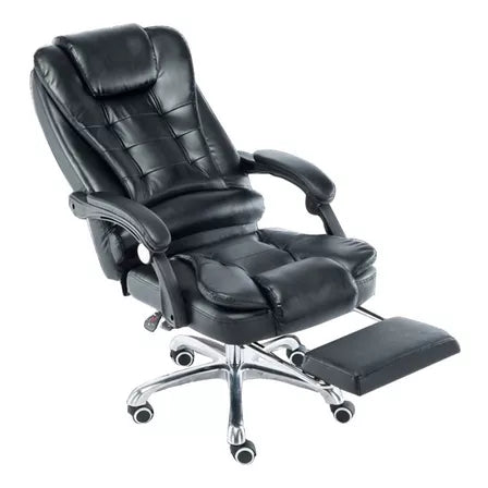 SILLA DE OFICINA ERGONÓMICA MODELO GERENCIAL - 7 VIBROMASAJES -COLOR NEGRO