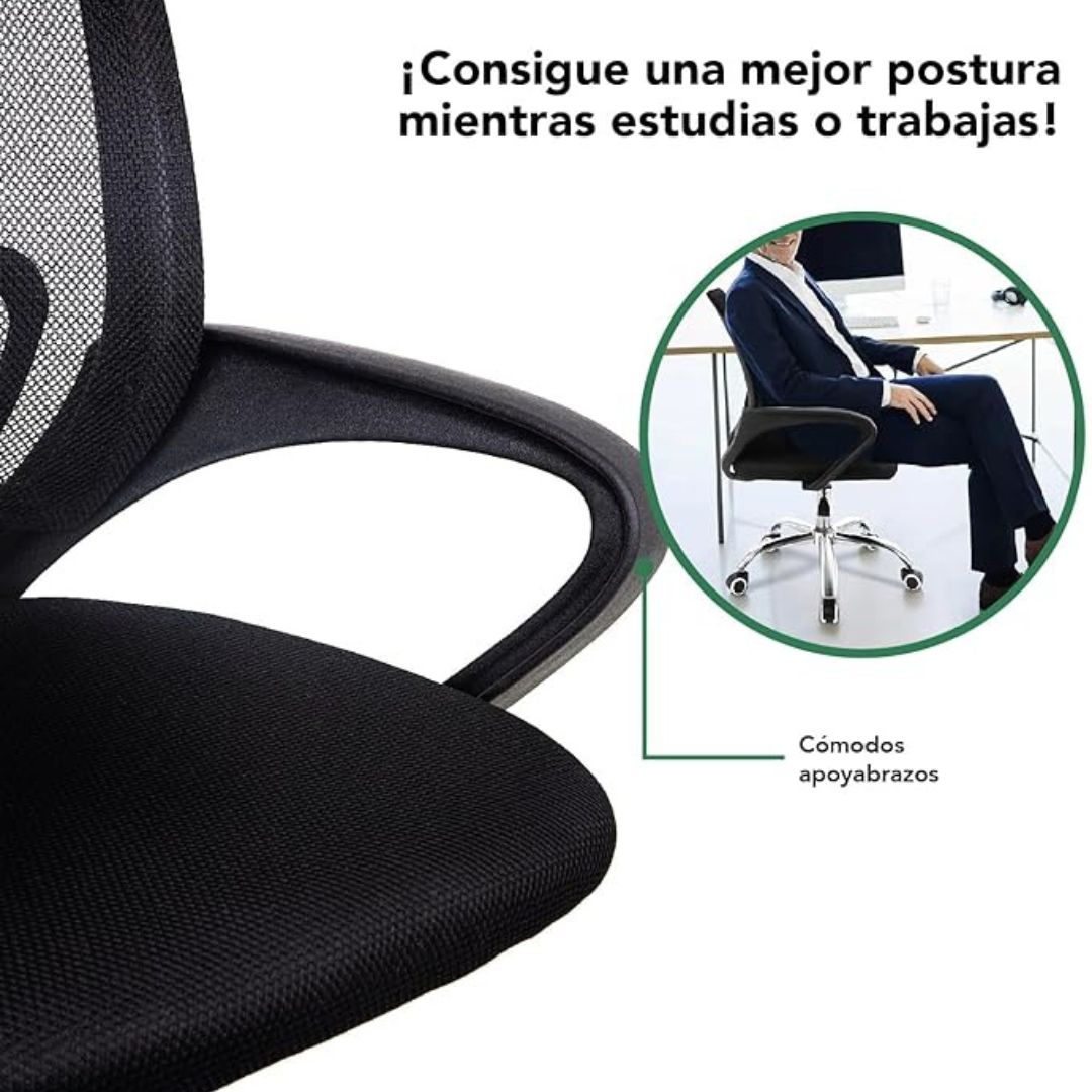 SILLA DE OFICINA ATLANTIS PACK POR 6 UNIDADES