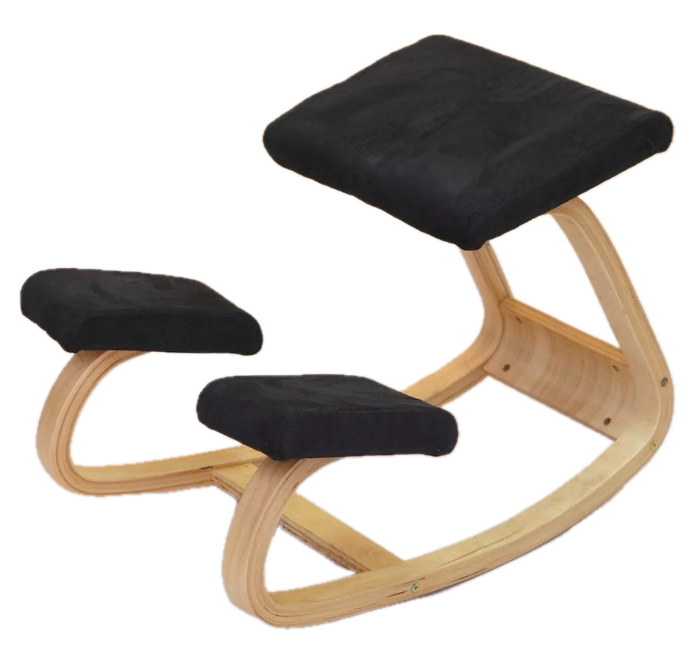 Silla Ergonómica De Rodilla Modelo Lisa Simpson - color Negro