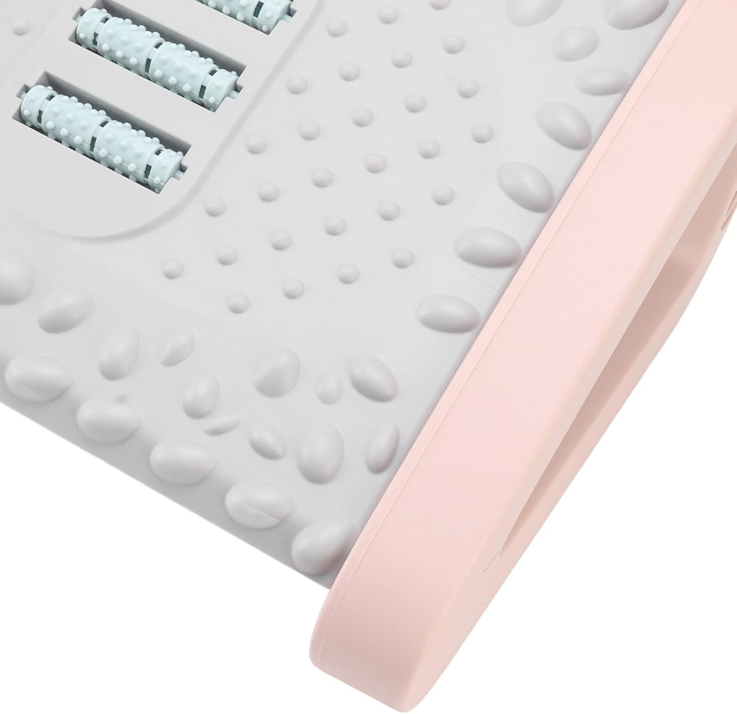 REPOSAPIES ERGONÓMICO EN 6 POSICIONES CON TEXTURA DE MASAJE Y RODILLO - COLOR ROSADO