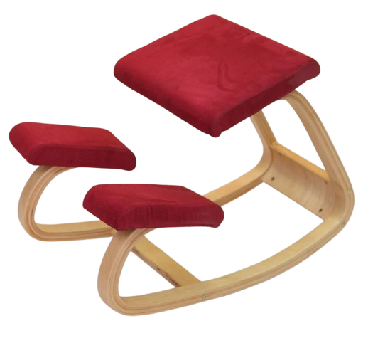 Silla Ergonómica De Rodilla Modelo Lisa Simpson - color Rojo