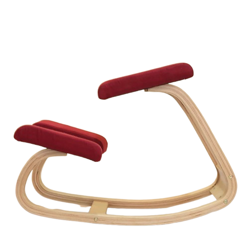 Silla Ergonómica De Rodilla Modelo Lisa Simpson - color Rojo