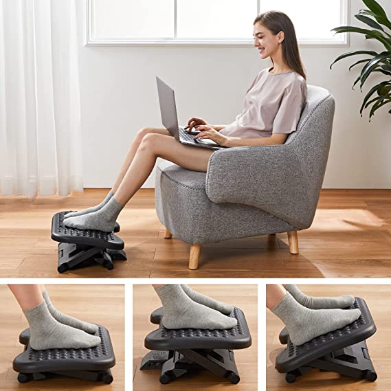 REPOSAPIÉS ERGONÓMICO AJUSTABLE EN 3 POSICIONES