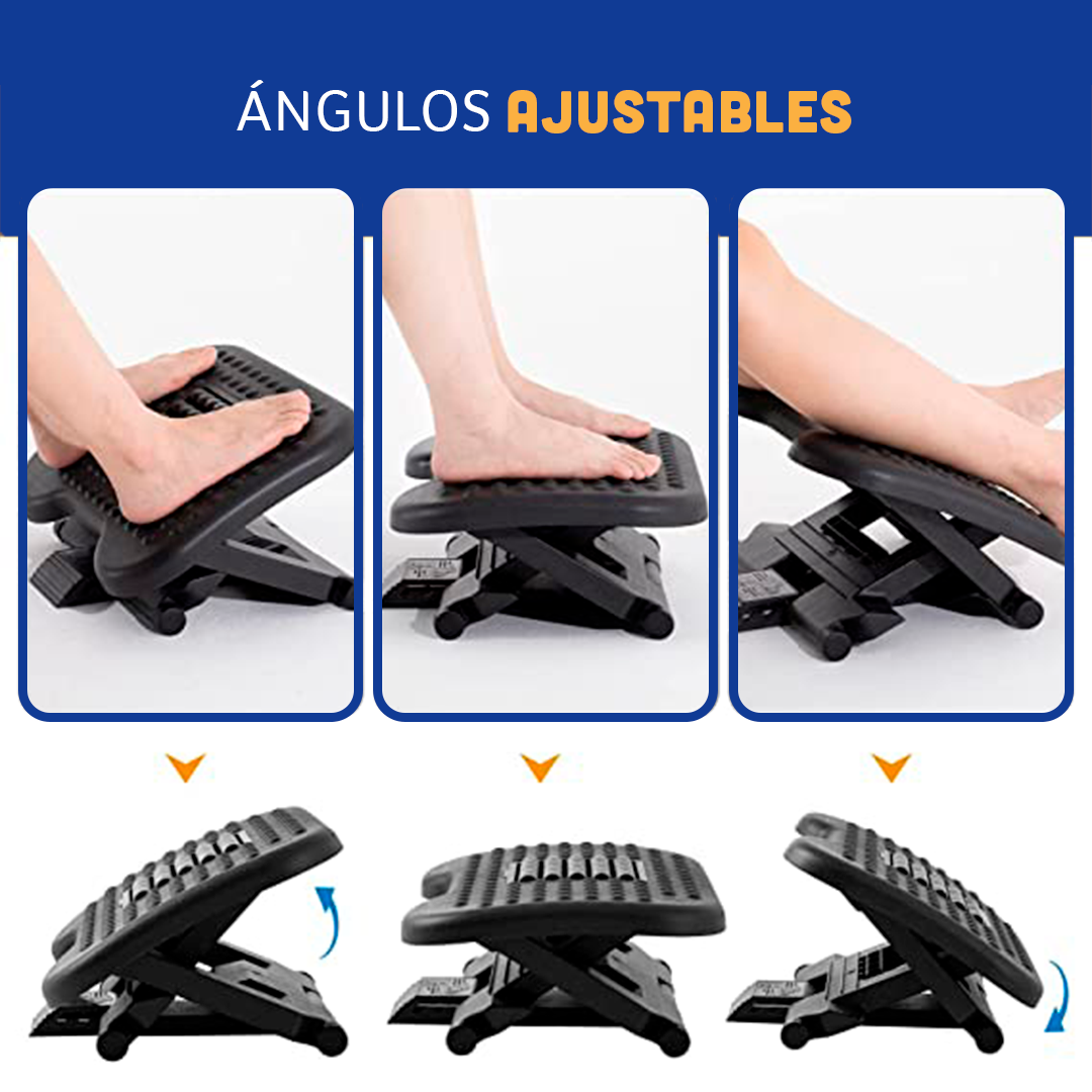 REPOSAPIÉS ERGONÓMICO AJUSTABLE EN 3 POSICIONES
