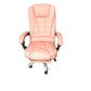 SILLA DE OFICINA ERGONÓMICA MODELO GERENCIAL - 7 VIBROMASAJES -COLOR ROSADO