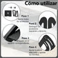 REPOSAPIES ERGONÓMICO EN 6 POSICIONES CON TEXTURA DE MASAJE Y RODILLO - COLOR NEGRO