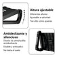REPOSAPIES ERGONÓMICO EN 6 POSICIONES CON TEXTURA DE MASAJE Y RODILLO - COLOR NEGRO