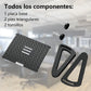 REPOSAPIES ERGONÓMICO EN 6 POSICIONES CON TEXTURA DE MASAJE Y RODILLO - COLOR NEGRO