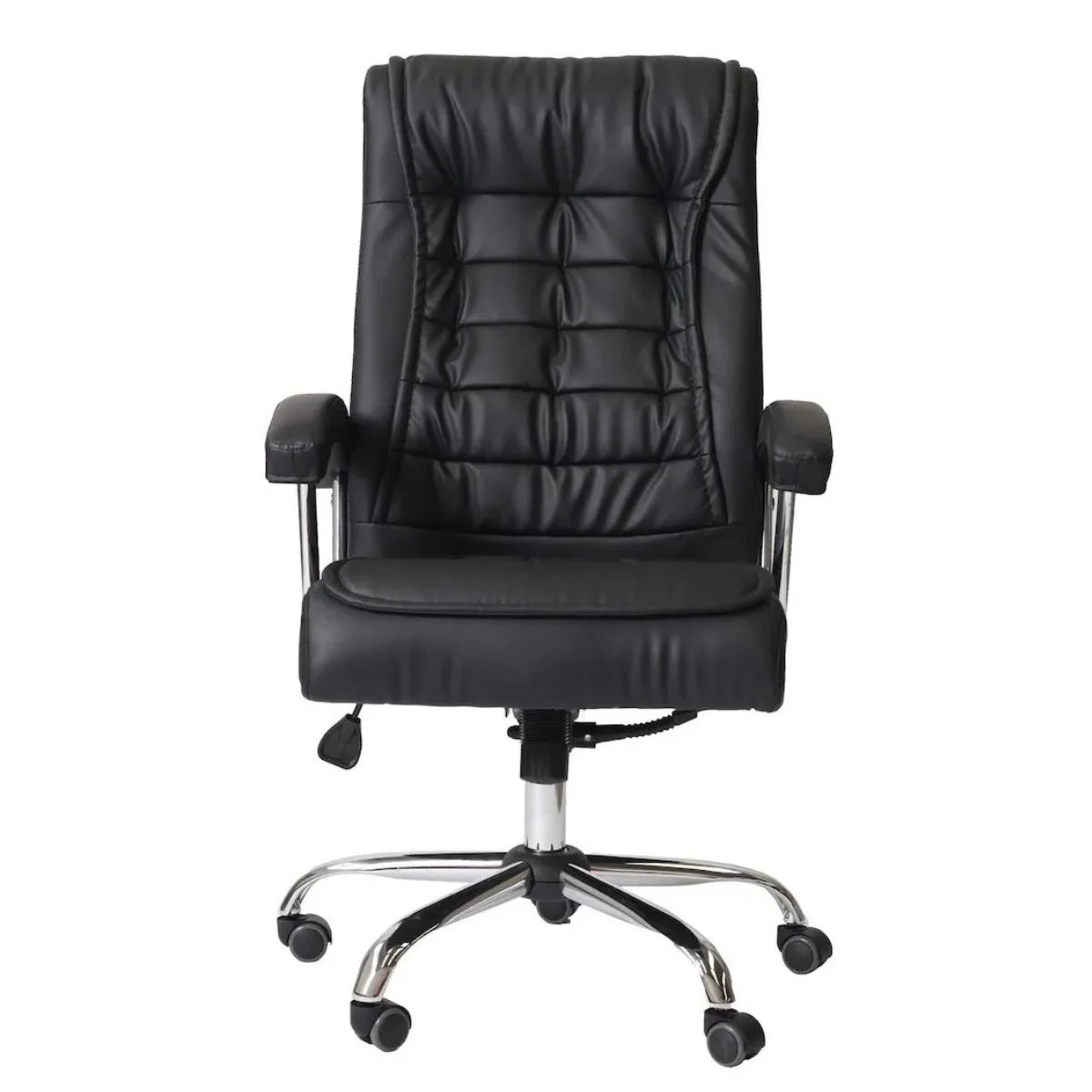 Silla Ergonómica Executive Boss Acolchada | Cuero Sintético Premium y Reclinación