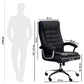 Silla Ergonómica Executive Boss Acolchada | Cuero Sintético Premium y Reclinación