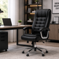 Silla Ergonómica Executive Boss Acolchada | Cuero Sintético Premium y Reclinación