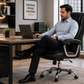 Silla Ergonómica Executive Boss Acolchada | Cuero Sintético Premium y Reclinación