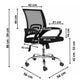 SILLA DE OFICINA ATLANTIS ERGONOMICA GIRATORIA DE MALLA TIPO MESH