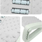 REPOSAPIES ERGONÓMICO EN 6 POSICIONES CON TEXTURA DE MASAJE Y RODILLO - COLOR VERDE