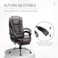SILLA DE OFICINA ERGONÓMICA MODELO GERENCIAL  - 7 VIBROMASAJES -COLOR MARRÓN CAFÉ