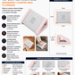 REPOSAPIES ERGONÓMICO EN 6 POSICIONES CON TEXTURA DE MASAJE Y RODILLO - COLOR ROSADO