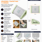 REPOSAPIES ERGONÓMICO EN 6 POSICIONES CON TEXTURA DE MASAJE Y RODILLO - COLOR VERDE