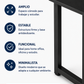 Escritorio Ergonómico Essential 120 cm con Estructura Metálica – Negro