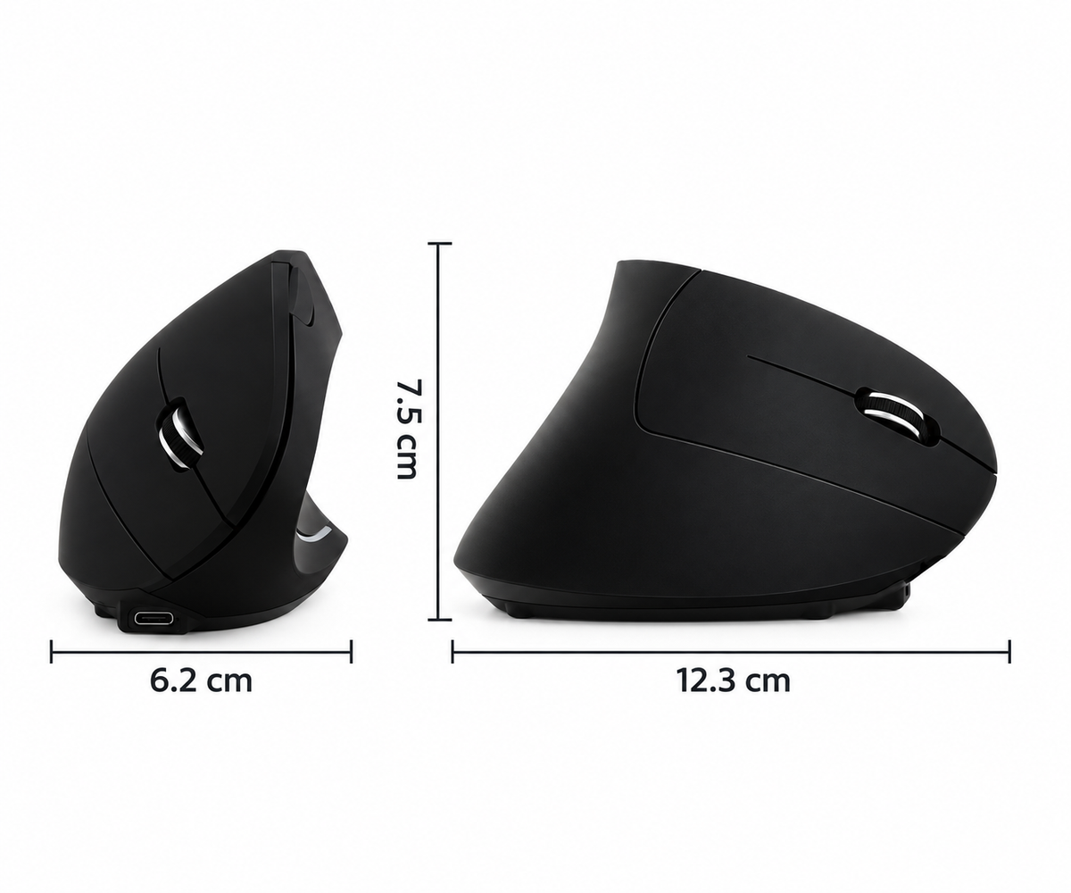 Mouse Ergonómico Vertical Inalámbrico para Diestros
