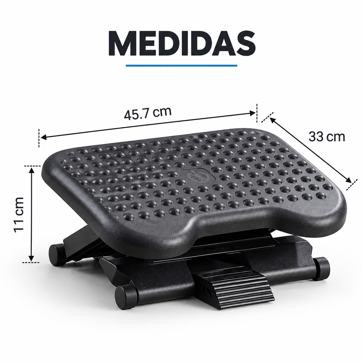 REPOSAPIÉS ERGONÓMICO AJUSTABLE EN 3 POSICIONES