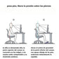 REPOSAPIES ERGONÓMICO EN 6 POSICIONES CON TEXTURA DE MASAJE Y RODILLO - COLOR BLANCO