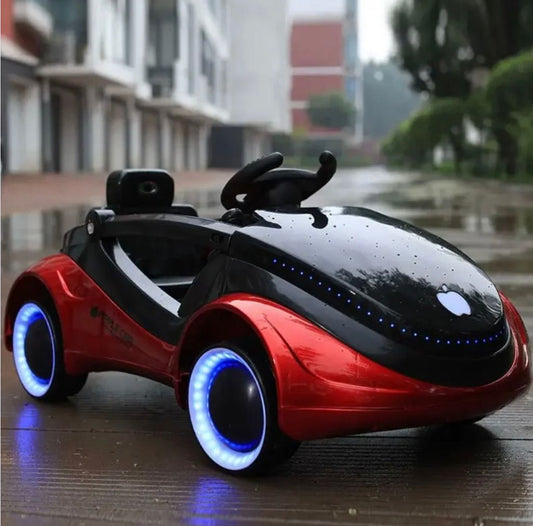 CARRO ELÉCTRICO RECARGABLE PARA NIÑOS: CONTROL REMOTO + BLUETOOTH + LUCES LED