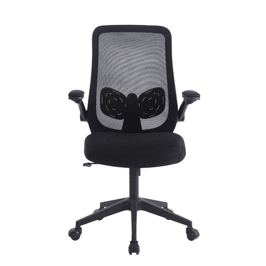Silla Ergonómica Ejecutiva Mesh con Soporte Lumbar y Brazos Abatibles – Executive One Negra