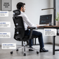 Silla Ergonómica Focus 3D con Brazos 3D y Soporte Lumbar