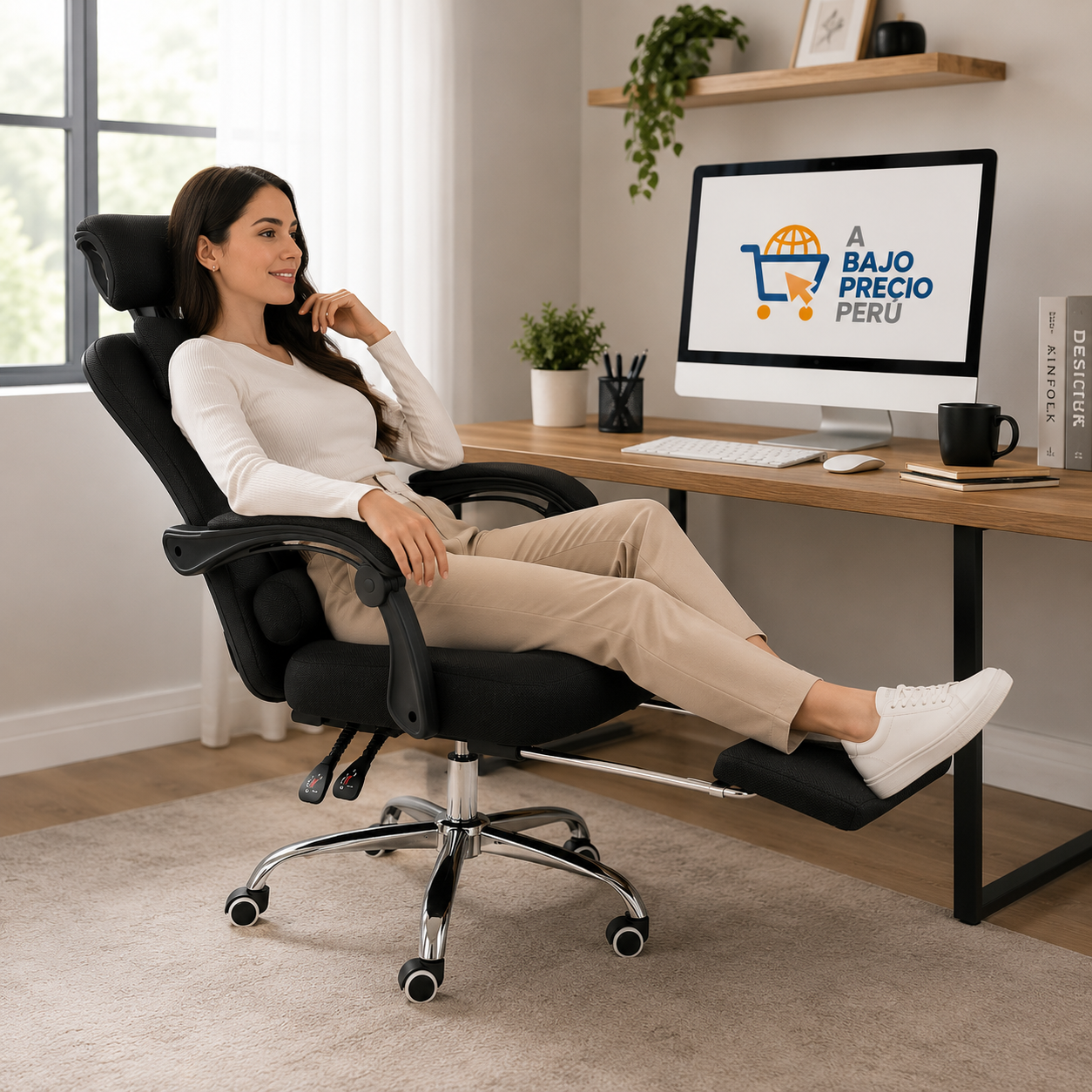 Silla Ergonómica Relax Pro 135° con Reposapiés