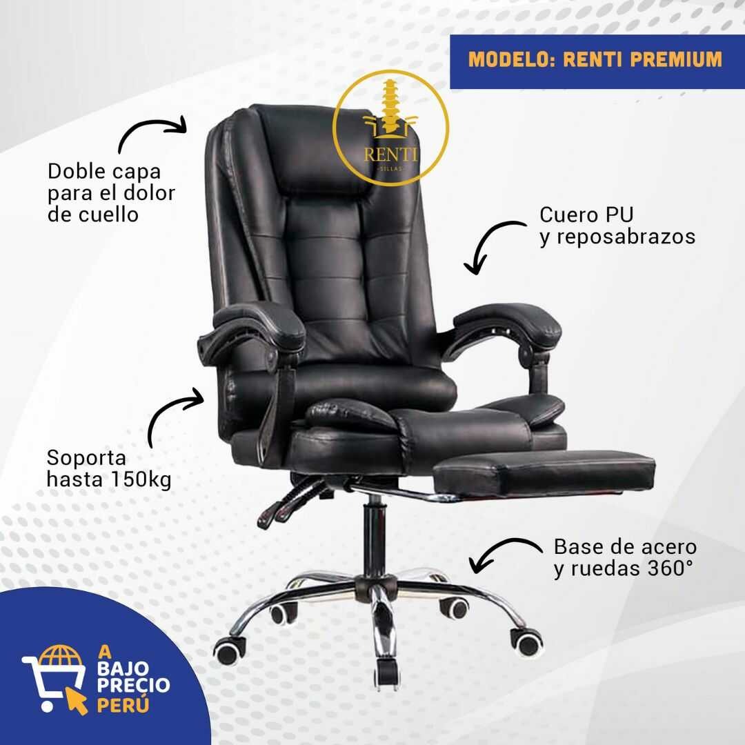 SILLA ERGONÓMICA GERENCIAL PARA OFICINA - 7 VIBROMASAJES -COLORES VARIOS