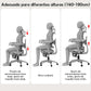 SILLA DE OFICINA SUPER ERGONÓMICA MADRID REPOSABRAZO 4D, REPOSAPIES, RECLINABLE 135°, ASIENTO Y LUMBAR AJUSTABLE