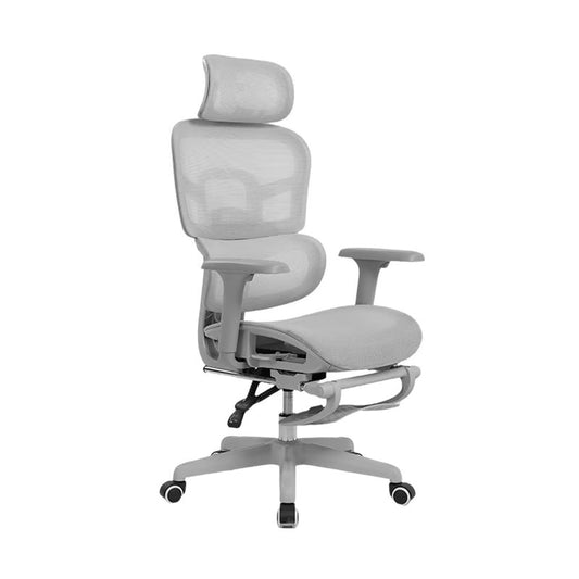 SILLA ERGONÓMICA MADRID REPOSABRAZO 4D, REPOSAPIES, RECLINACBLE 135°, ASIENTO Y LUMBAR AJUSTABLE  #162E72