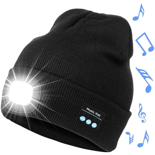 GORRO BLUETOOTH RECARGABLE CON LUCES - RESPONDE LLAMADAS