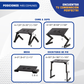 MESA PARA LAPTOP ERGONÓMICA CON COOLER Y BANDEJA PARA MOUSE, ÁNGULOS GRADUABLES.- COLOR NEGRO